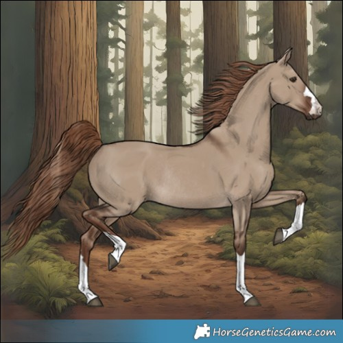 Horse Color:Liver Red Dun Rabicano 