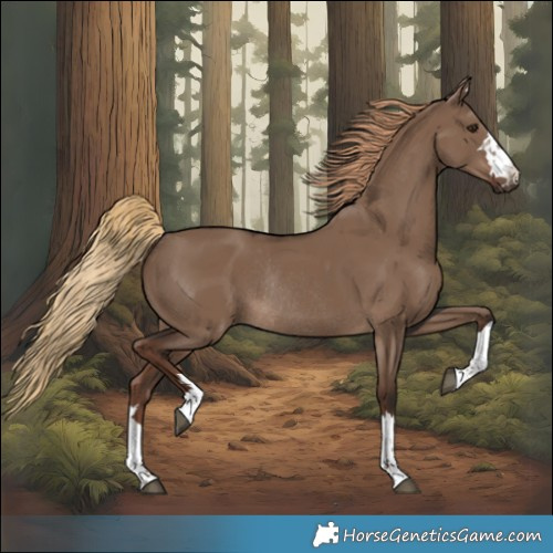 Horse Color:Liver Red Dun Rabicano 