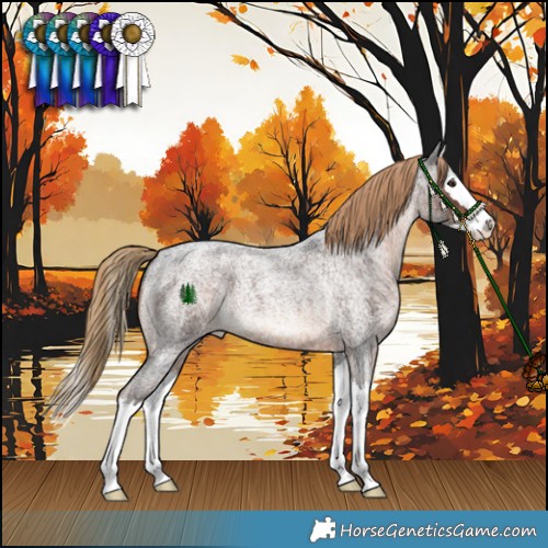 Horse Color:Liver Red Roan Splash
