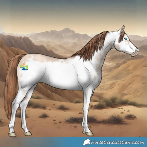 Horse Color:Gold Champagne Dun Sabino Frame 