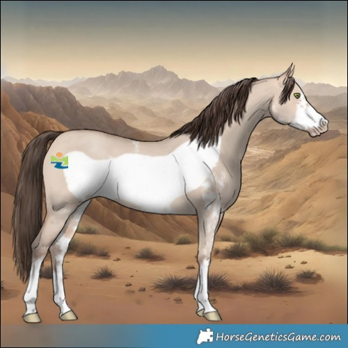 Horse Color:Amber Champagne Dun Sabino Frame 