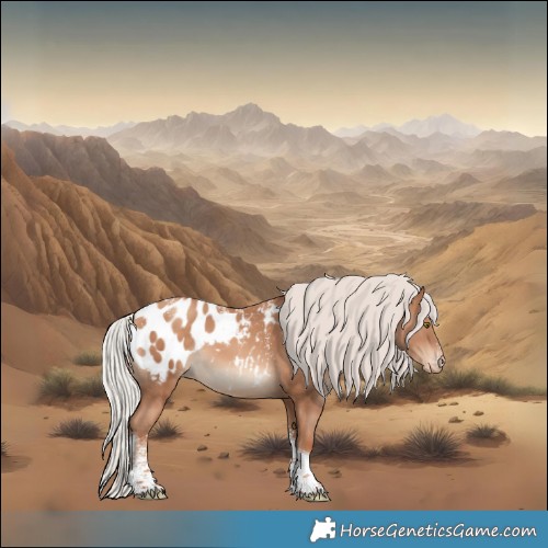 Horse Color:Powder White Silver Sable Champagne Tobiano Appaloosa 