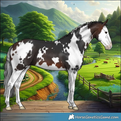 Horse Color:White Spotted Brown Splash 
