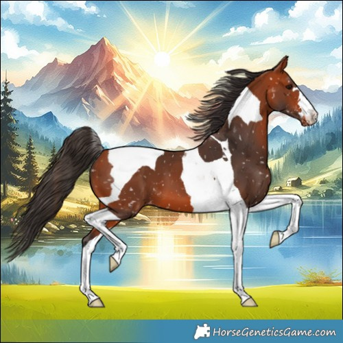 Horse Color:Bay Tobiano Appaloosa 