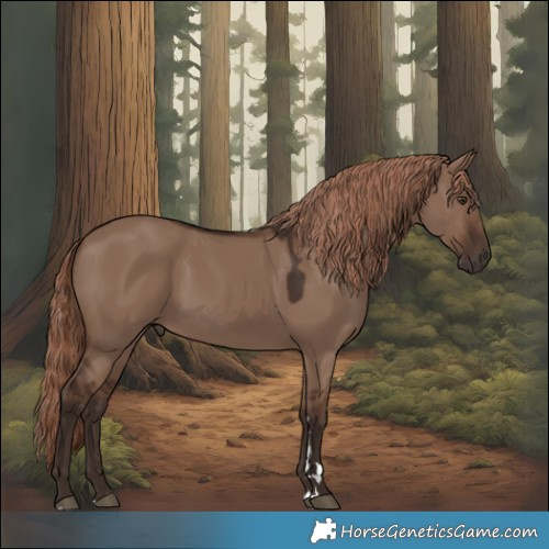 Horse Color:Liver Red Dun