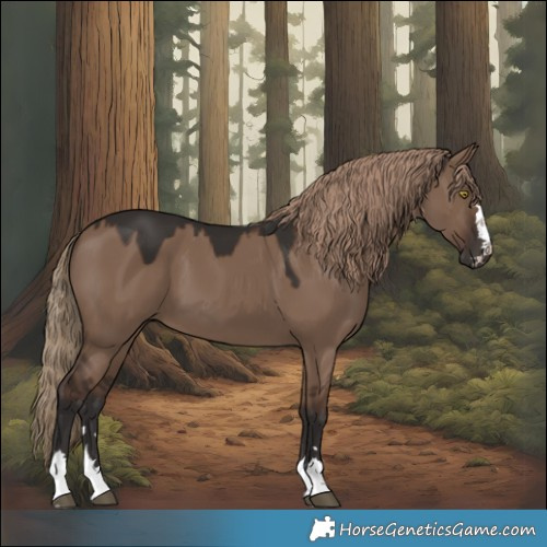Horse Color:Liver Red Dun 