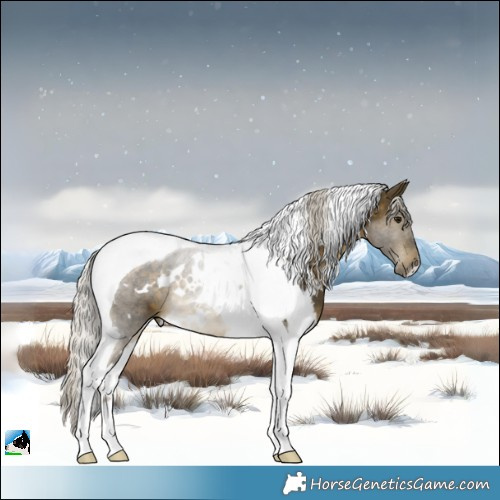 Horse Color:White Spotted Silver Buckskin Tobiano Rabicano 