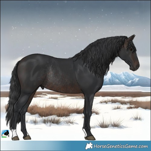 Horse Color:Brown Rabicano 