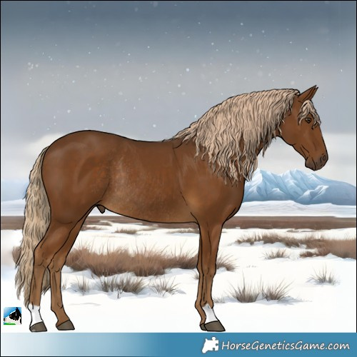 Horse Color:Chocolate Palomino Rabicano 