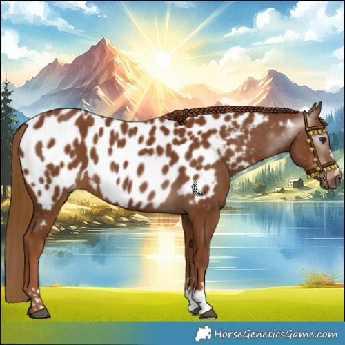 Horse Color:Gray Chestnut Appaloosa