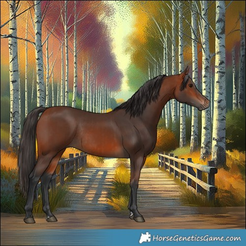Horse Color:Bay Rabicano  and Bay Rabicano 