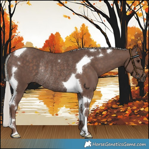 Horse Color:Silver Black Tobiano Rabicano 