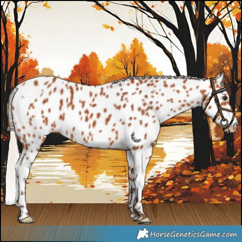 Horse Color:Silver Bay Tobiano Near Leopard