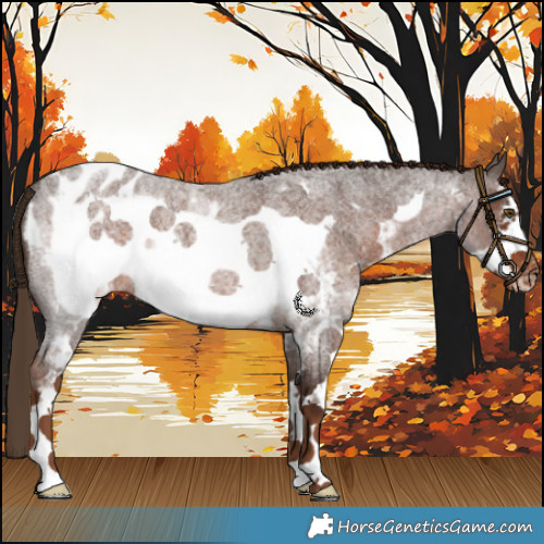 Horse Color:Liver Red Roan Sabino Frame Blanket Rabicano 