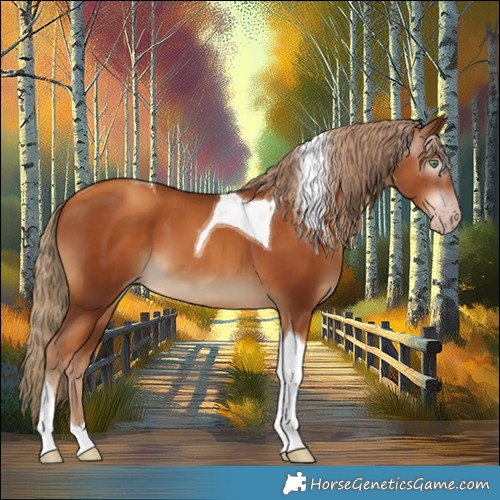 Horse Color:Gray Gold Champagne Tobiano 