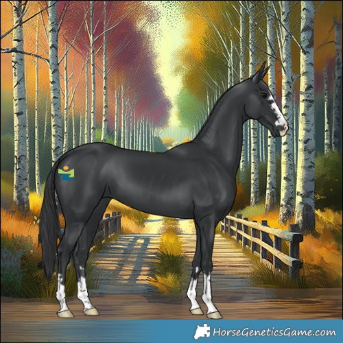 Horse Color:Black 