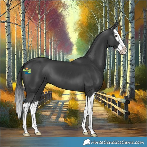 Horse Color:Black Splash 