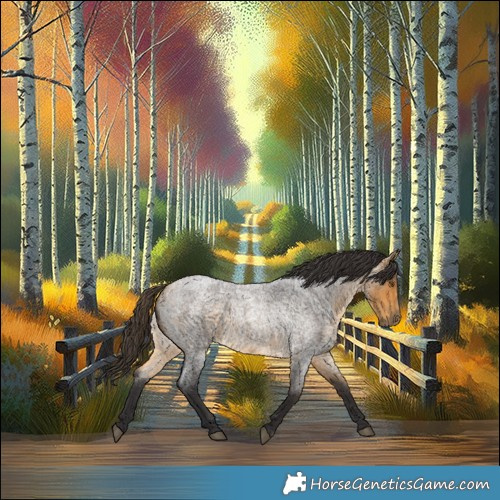 Horse Color:Buckskin Roan 