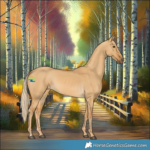 Horse Color:Palomino Dun Rabicano 