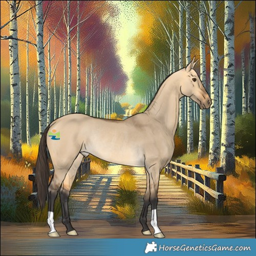 Horse Color:Buckskin Dun Rabicano 