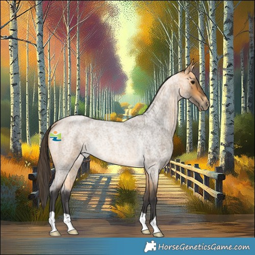 Horse Color:Buckskin Roan Rabicano 
