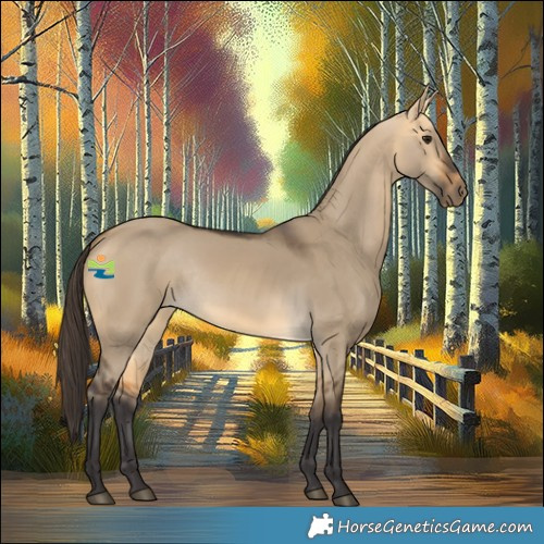 Horse Color:Buckskin Dun Rabicano 