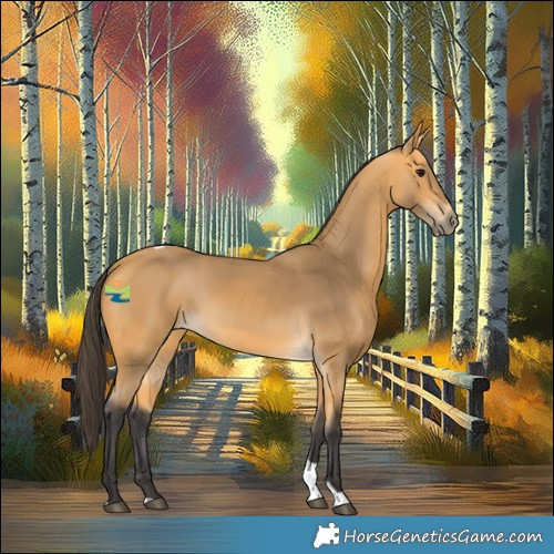 Horse Color:Buckskin Tobiano 