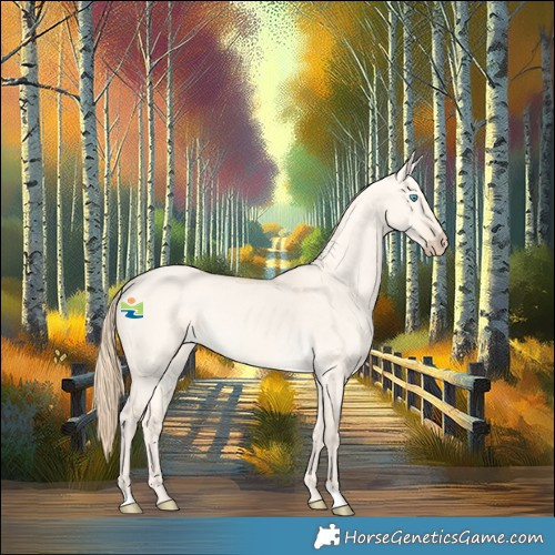 Horse Color:Perlino Dun Rabicano