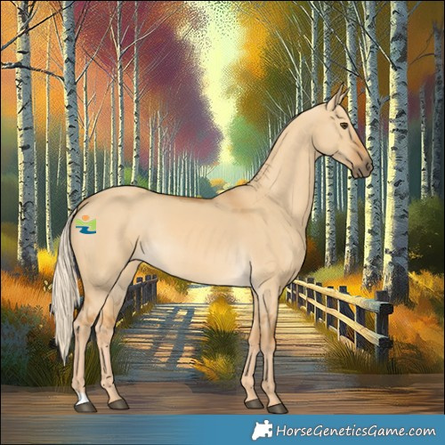 Horse Color:Palomino Dun Rabicano 