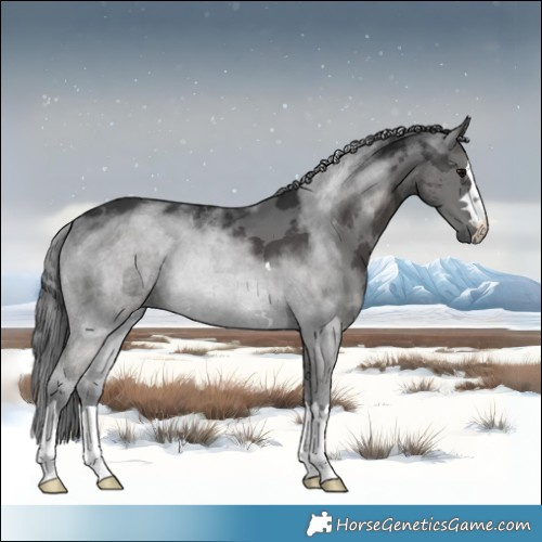 Horse Color:Black Merle 