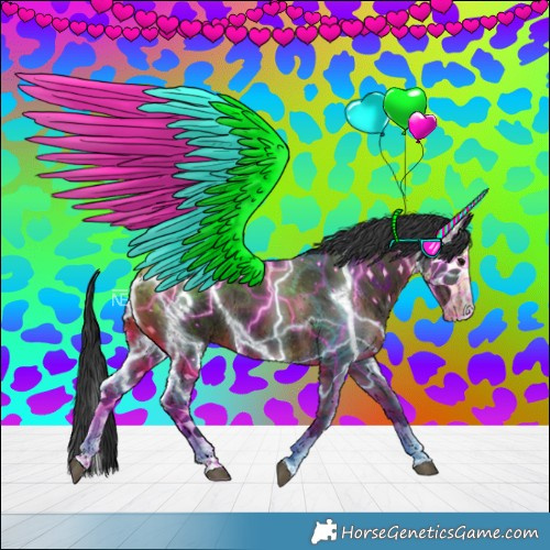 Horse Color:Black Splash 