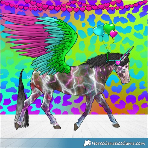 Horse Color:Black Splash 