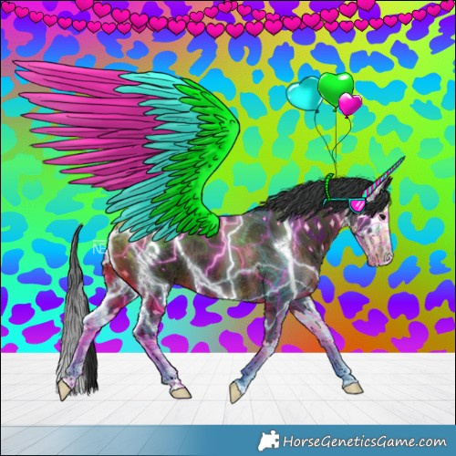 Horse Color:Black Splash 