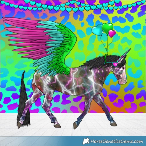 Horse Color:Black Splash 
