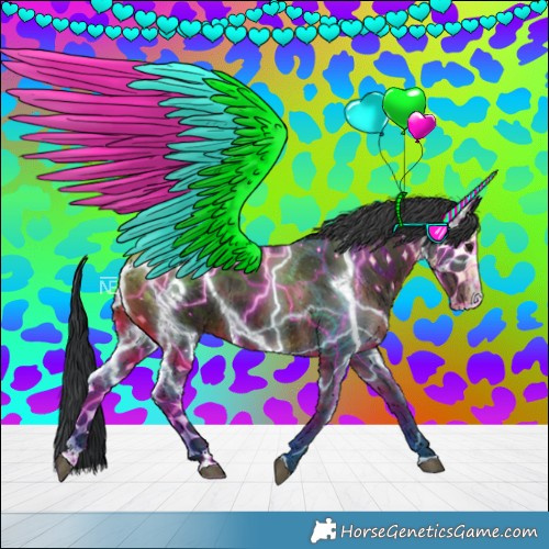 Horse Color:Black Splash 