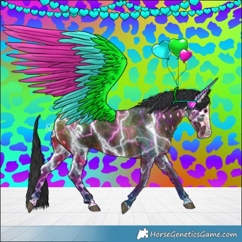 Horse Color:Black Splash 