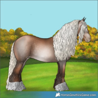 Horse Color:Gray Liver Chestnut Pearl Mushroom