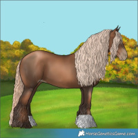 Horse Color:Gray Liver Chestnut Pearl Mushroom 