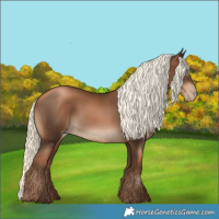 Horse Color:Gray Liver Chestnut Pearl Mushroom