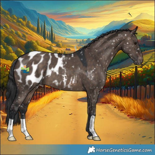 Horse Color:Brown Dun Appaloosa 