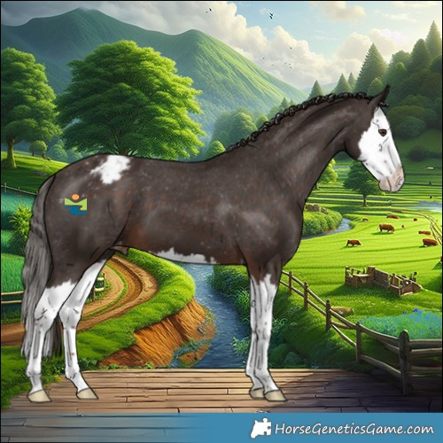 Horse Color:Liver Chestnut Splash Varnish 