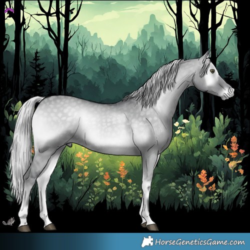 Horse Color:Silver Grullo Chinchilla Onyx 