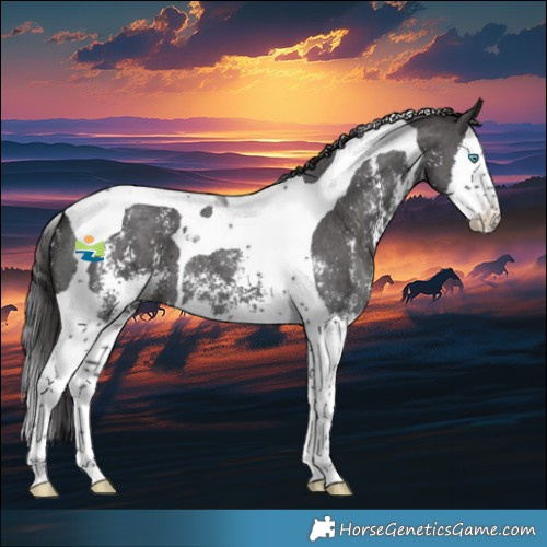 Horse Color:Smoky Black Sabino Splash Tobiano 