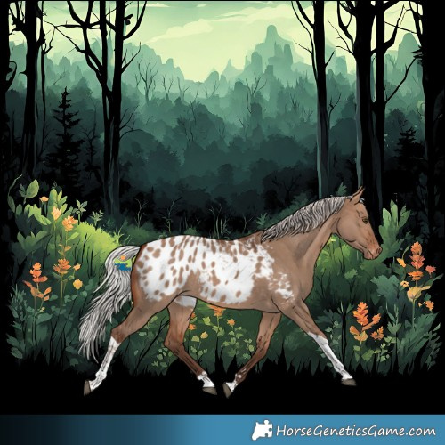 Horse Color:Silver Bay Dun Tobiano Appaloosa Rabicano