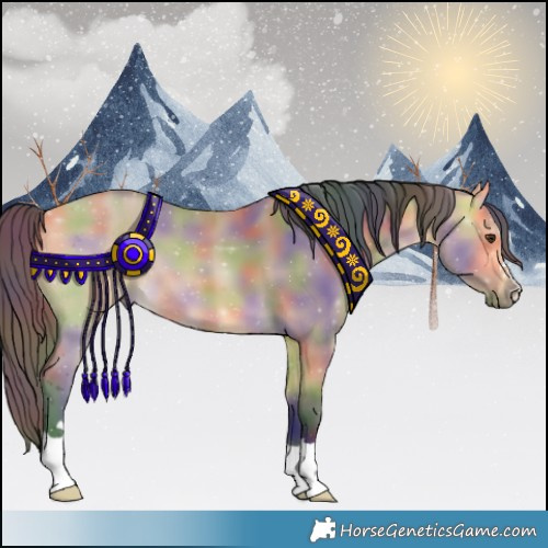 Horse Color:Nacre Buckskin Dun 