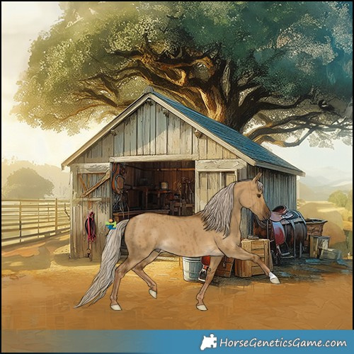 Horse Color:Chocolate Palomino Dun Brindle 