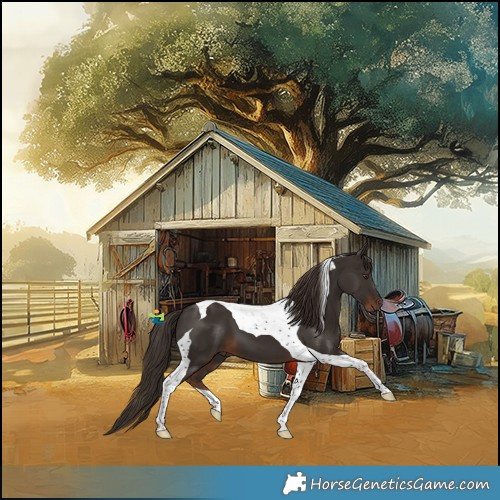 Horse Color:Liver Chestnut Tobiano 
