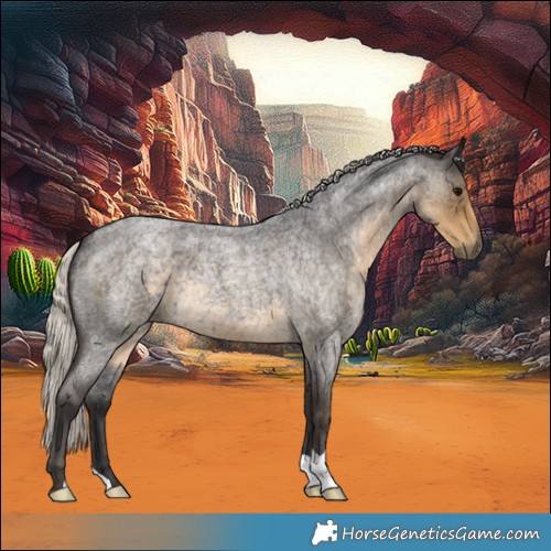 Horse Color:Silver Smoky Blue Roan 