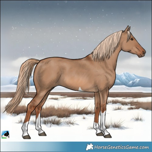 Horse Color:Red Dun Tobiano 