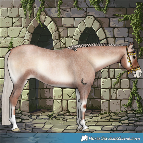 Horse Color:Silver Blue Onyx Roan Pearl 